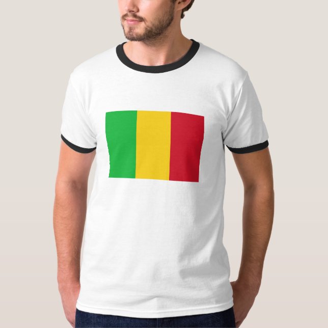 Mali FLAGGAinternationell Tee Shirt (Framsida)