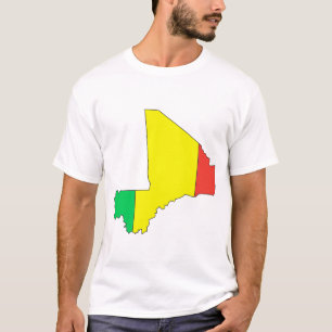 Mali flaggakarta t shirt