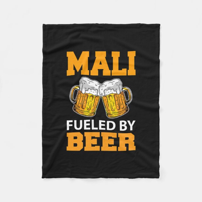 Mali Fueled by Beer  Fleecefilt (Framsidan)