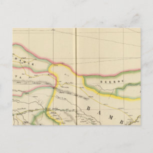 Mali Mauretanien och Burkina, Afrika Vykort