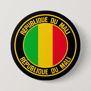 Mali Round Emblem Knapp