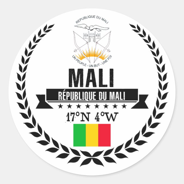 Mali Runt Klistermärke (Framsida)