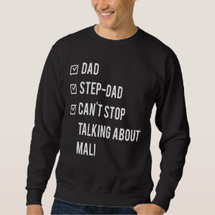 Mali Step Pappa Born Pappa Fars dag Mande Lång Ärmad Tröja