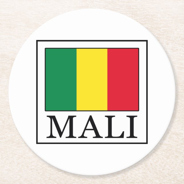 Mali Underlägg Papper Rund (Framsidan)