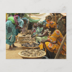 Mali Women in the MånMarket, Djenne-3 Vykort