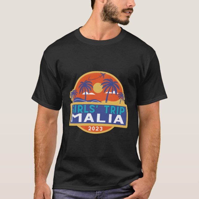 Malia Greece Resa 2023 Grekiska öarna Kreta T Shirt (Framsida)