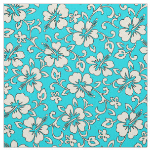 Malia Hibiscus Hawaiian Pareau Skriv ut Tyg