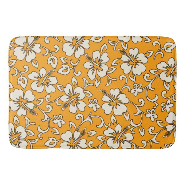 Malia Hibiskus Hawaiianskt Tropiskt Badrumsmatta (Framsidan)