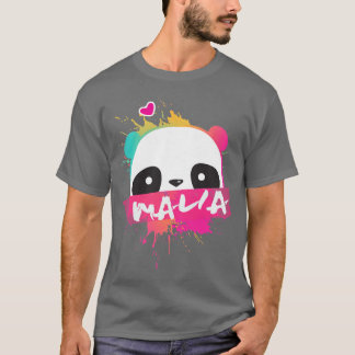 MALIABeSnygg flicka namn med förtjusande Panda Pre T Shirt