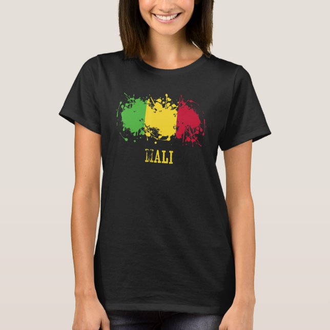 Malian enthusiasts for Mali and Mali T Shirt (Framsida)