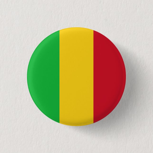 Malian Flagga, Flagga Mali Knapp (Framsida)