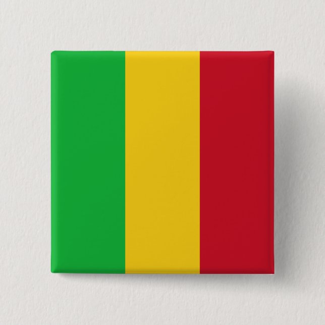 Malian Flagga Knapp (Framsida)