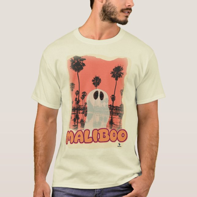 Maliboo Spooky Tourist Funny Halloween Design Desi T Shirt (Framsida)