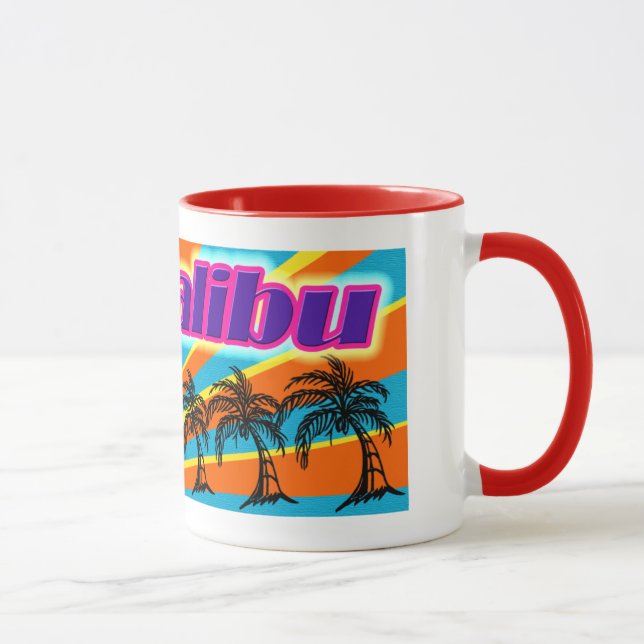 Malibu 5 Handflatan Träd Mugg Kopp (Höger)
