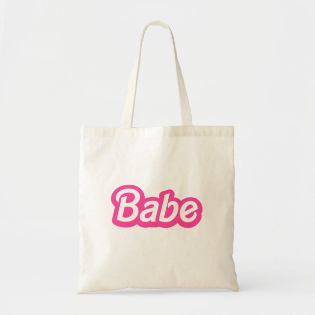 Malibu Babe Bag, Malibu Rosa Bachelorette Tote Tygkasse (Framsidan)
