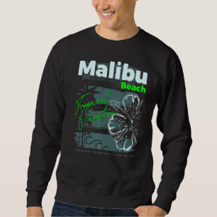 Malibu Beach California Graphic Tees & Coola Desig Lång Ärmad Tröja