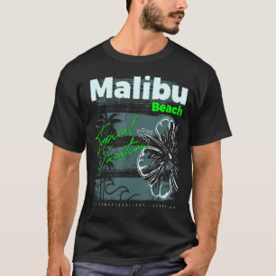 Malibu Beach California Novelty Graphic Tees & Coo T Shirt