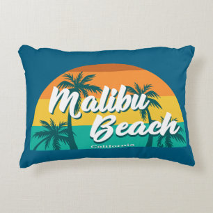 Malibu Beach California Prydnadskudde
