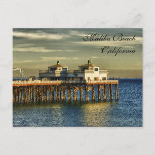Malibu Beach, Kalifornien Vykort