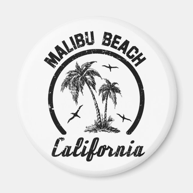 Malibu Beach Magnet (Framsidan)