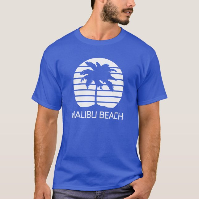 Malibu Beach Retro Tee (Framsida)