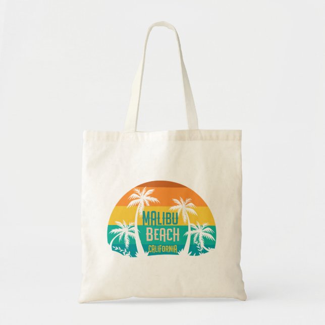Malibu Beach Retro Tygkasse (Framsidan)