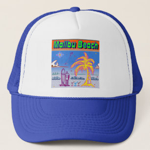 "Malibu Beach" Surfarhatt Truckerkeps