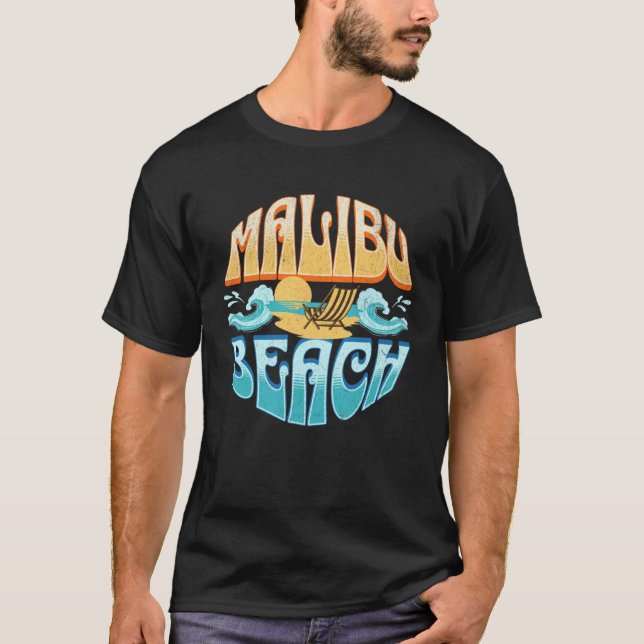 Malibu Beach T Shirt (Framsida)