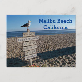 Malibu Beach Vykort- Paradise Cove Måsign Vykort