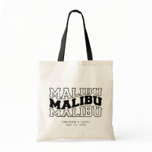 Malibu Bröllop Welcome Tote Bröllop Bag