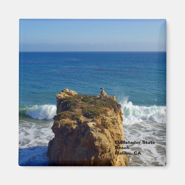 Malibu CA Beach Magnet (Framsidan)