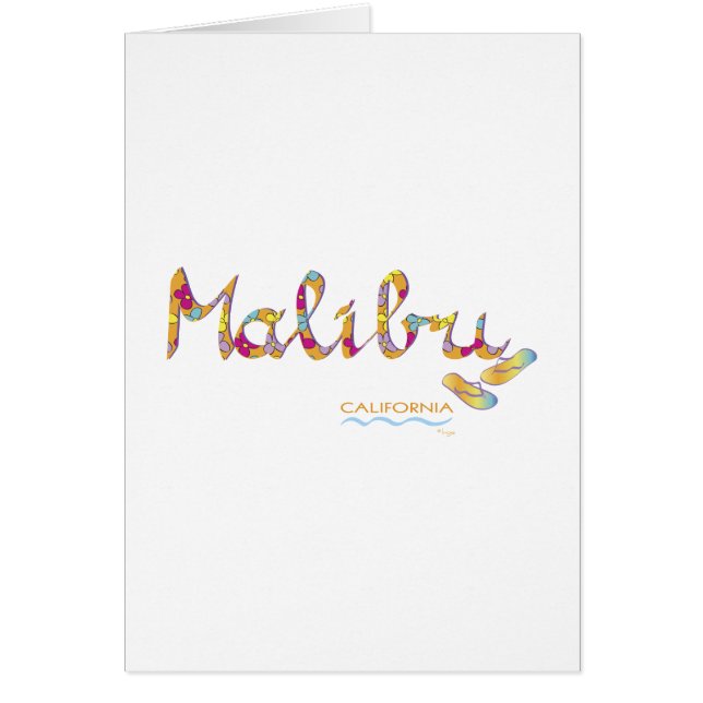 Malibu, CA Hälsningskort (Framsidan)