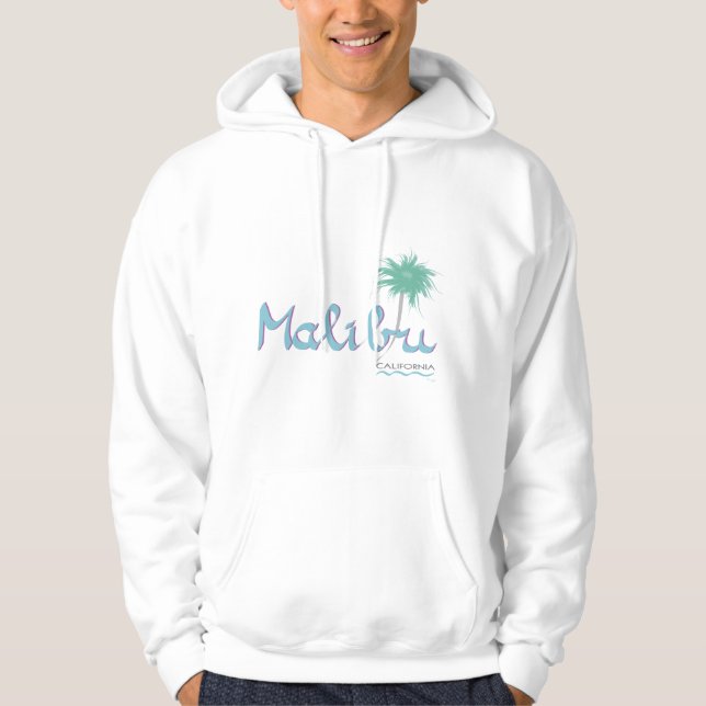 Malibu, CA Hooded Sweatshirt (Framsida)