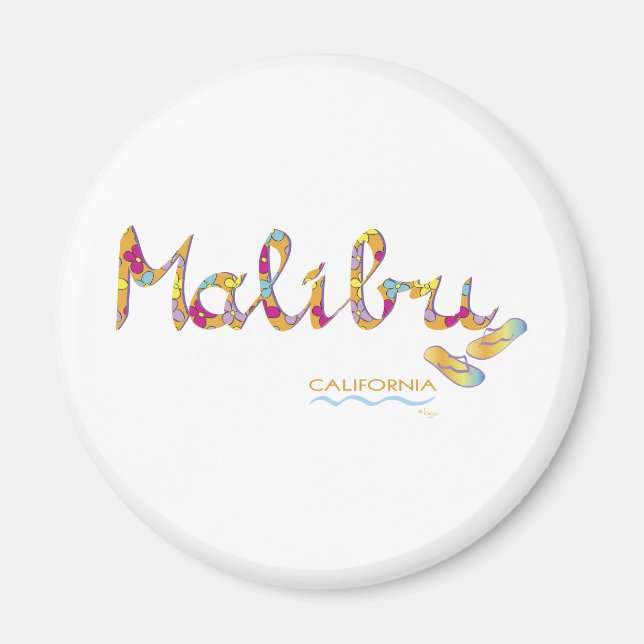 Malibu, CA Magnet (Framsidan)