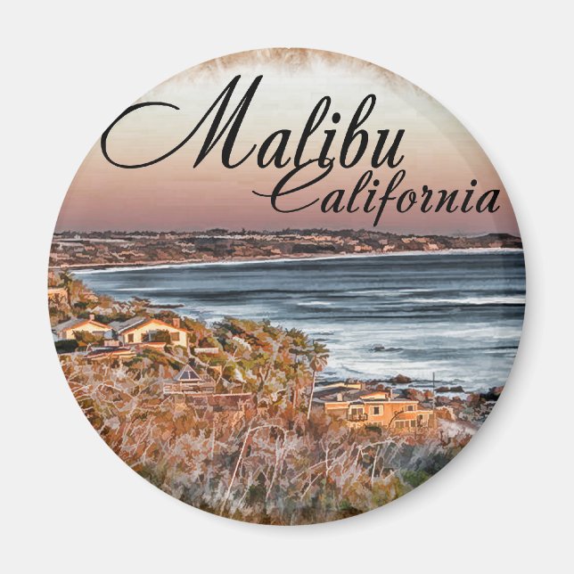 Malibu CA Magnet (Framsidan)