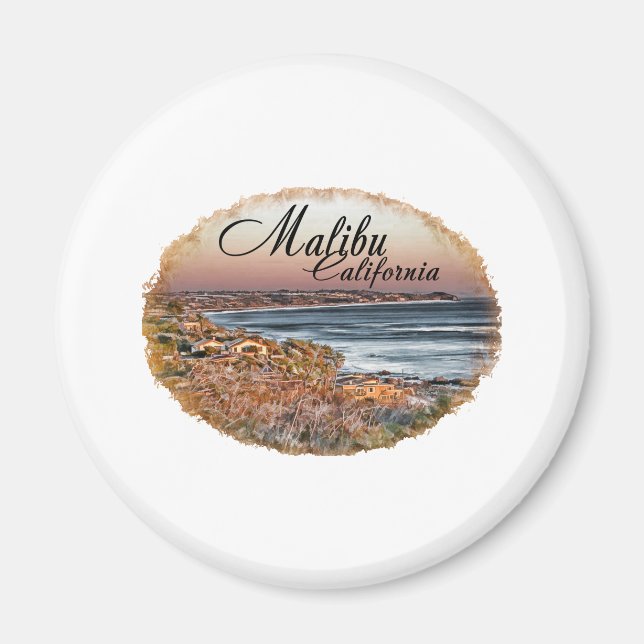 Malibu CA Magnet (Framsidan)