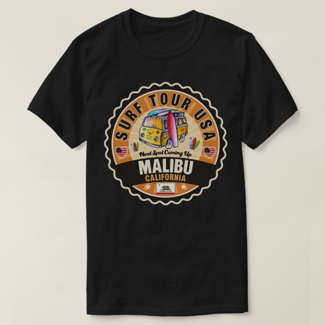Malibu California 2 T Shirt (Design framsida)
