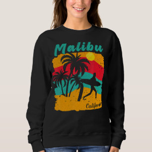 Malibu California Beach Scenery with Female Surfer T Shirt