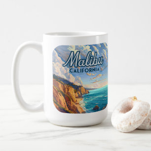 Malibu California Los Angeles El Matador Beach Kaffemugg