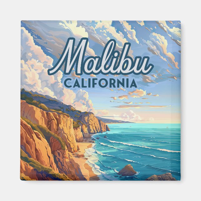 Malibu California Los Angeles El Matador Beach Magnet (Framsidan)