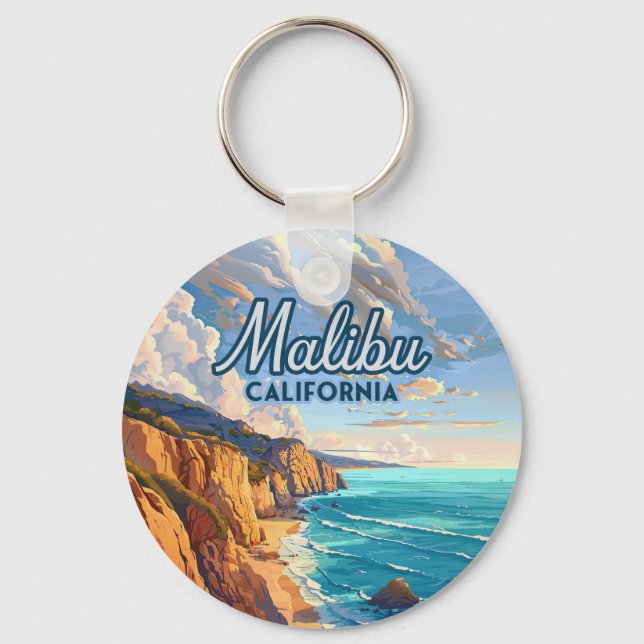 Malibu California Los Angeles El Matador Beach Nyckelring (Framsida)