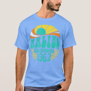 Malibu California Retro Surfa Team Beach T Shirt