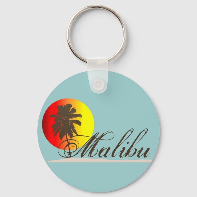 Malibu California Souvenir Nyckelring (Framsida)