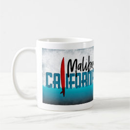 Malibu California Surfboard Surfing Kaffemugg
