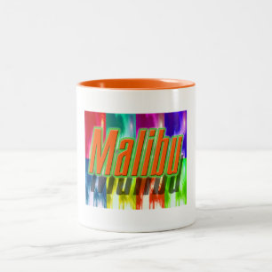 ’Malibu’ Colorful Handflatan Kopp