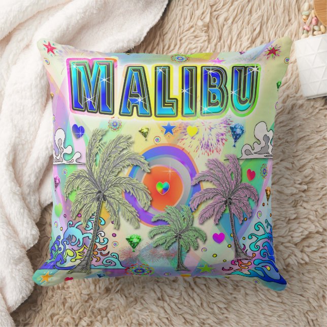 Malibu Deep Dream Pillow Kudde (Filt)