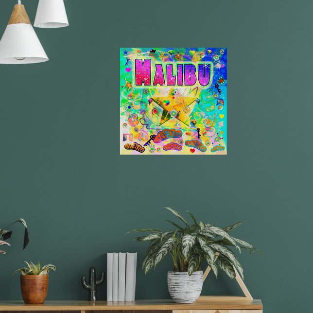 Malibu Epoch Hour Poster (Vardagsrum 1)