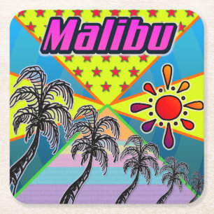 Malibu Freedom Underlägg Papper Kvadrat