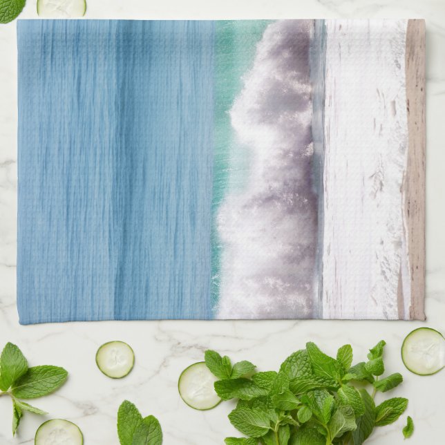 Malibu Gem Breaking Wave Tea Towel Kökshandduk (Vikta)