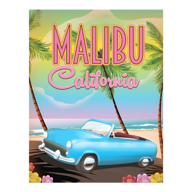 Malibu Kalifornien Fototryck (Framsidan)